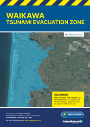 Waikawa Beach Tsunami Evacuation Zone Map