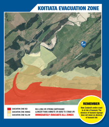 Koitiata Tsunami Evacuation Zone Map