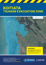 Koitiata Tsunami Evacuation Zone Map
