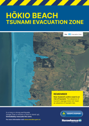 Hokio Beach Tsunami Evacuation Zone Map