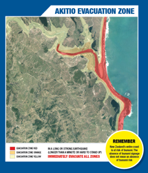 Akitio Tsunami Evacuation Zone Map