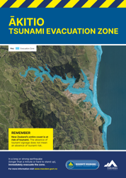 Akitio Tsunami Evacuation Zone Map