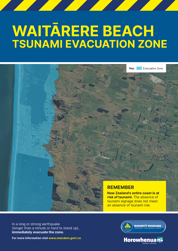 Waitarere Tsunami Evacuation Zone Map