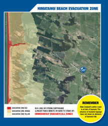 Himatangi Tsunami Evacuation Zone Map
