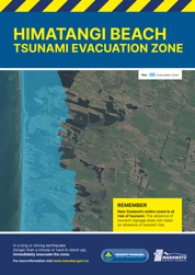 Himatangi Tsunami Evacuation Zone Map